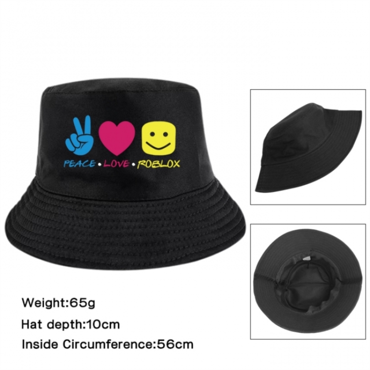 Roblox Anime Printed Outdoor Fisherman's Hat Sunshade Hat 56cm