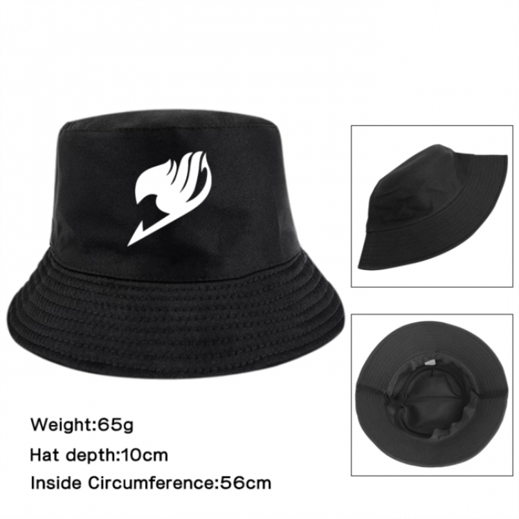 Fairy tail Anime Printed Outdoor Fisherman's Hat Sunshade Hat 56cm