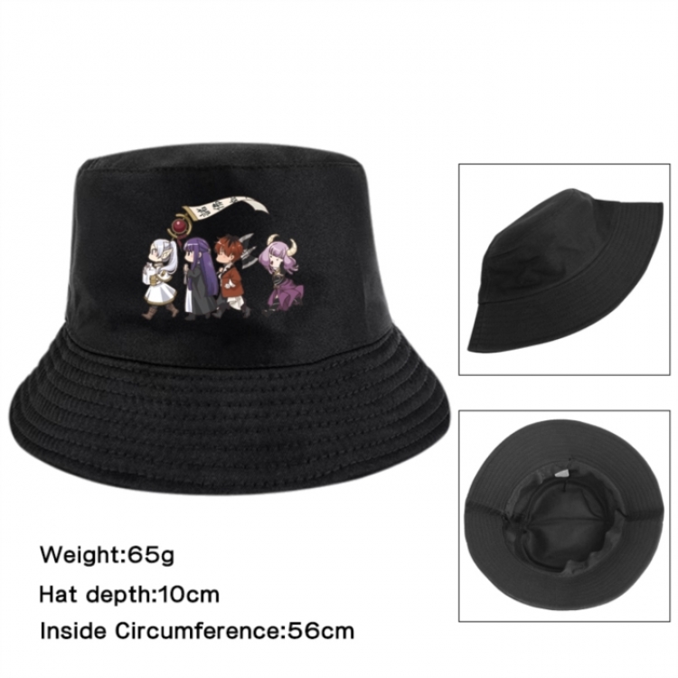Frieren: Beyond Journey's Anime Printed Outdoor Fisherman's Hat Sunshade Hat 56cm
