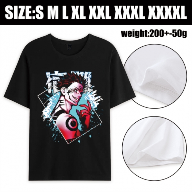 Jujutsu Kaisen Anime printed pure cotton short sleeved T-shirt from S to 4XL