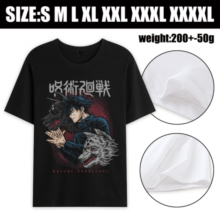 Jujutsu Kaisen Anime printed pure cotton short sleeved T-shirt from S to 4XL
