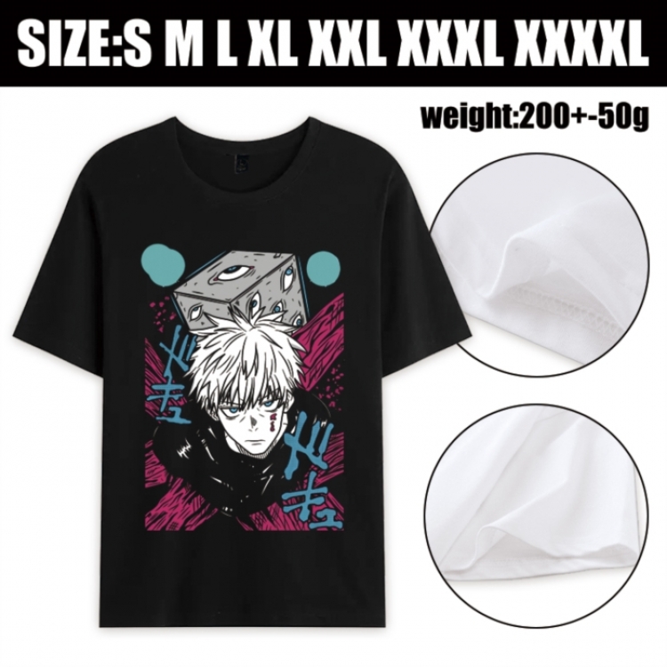 Jujutsu Kaisen Anime printed pure cotton short sleeved T-shirt from S to 4XL