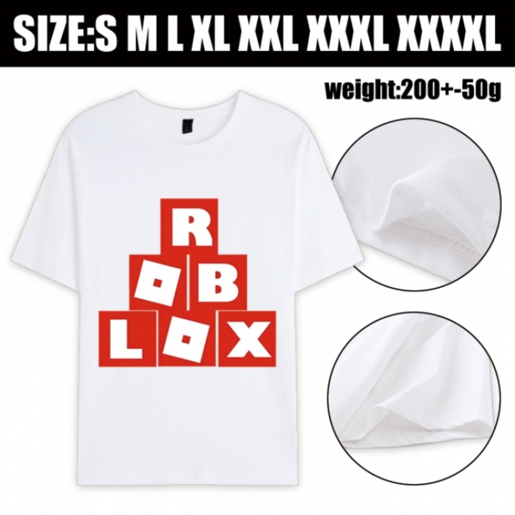Roblox Anime printed pure cotton short sleeved T-shirt from S to 4XL