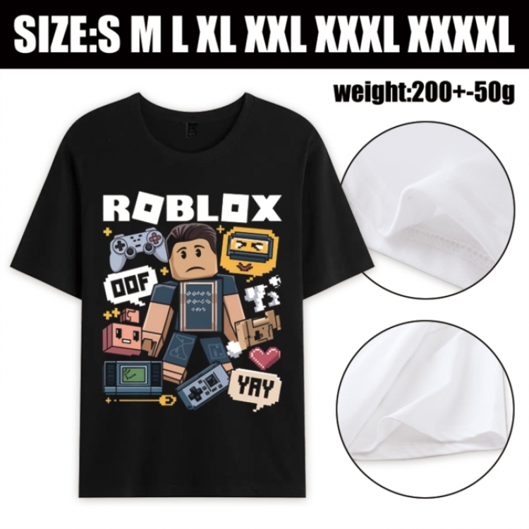 Roblox Anime printed pure cotton short sleeved T-shirt from S to 4XL