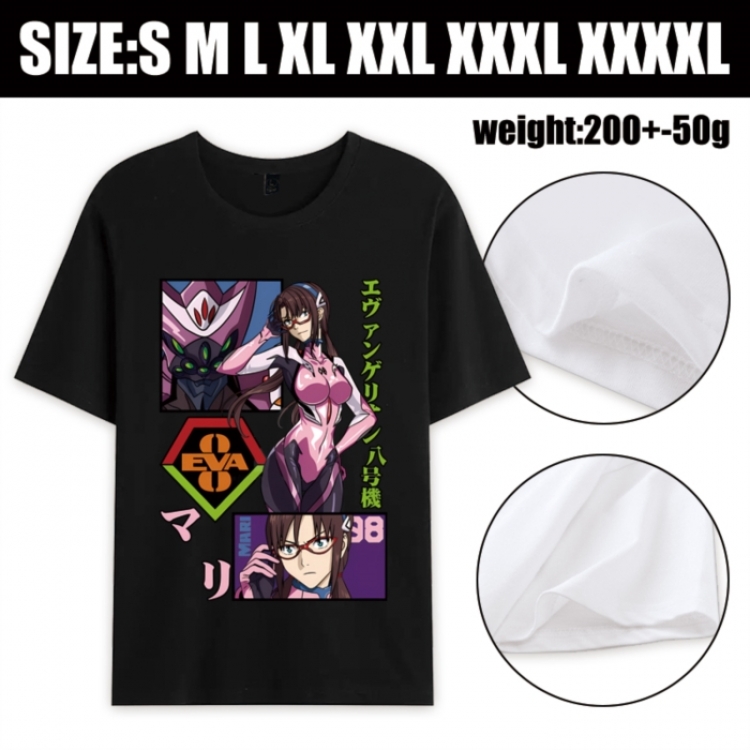 EVA Anime printed pure cotton short sleeved T-shirt from S to 4XL