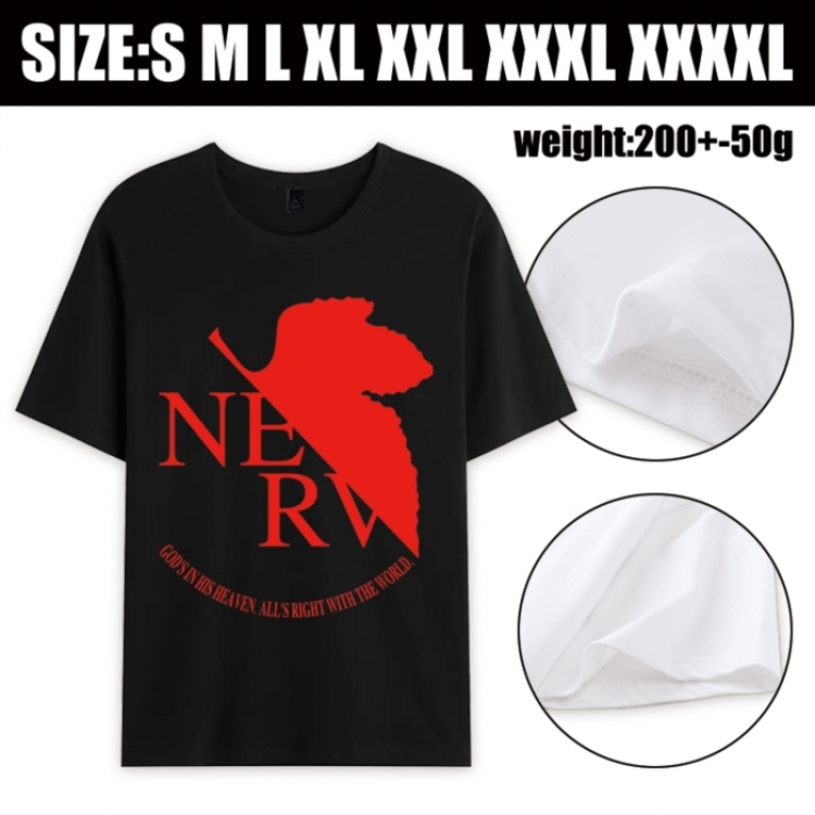 EVA Anime printed pure cotton short sleeved T-shirt from S to 4XL