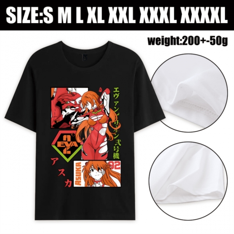 EVA Anime printed pure cotton short sleeved T-shirt from S to 4XL