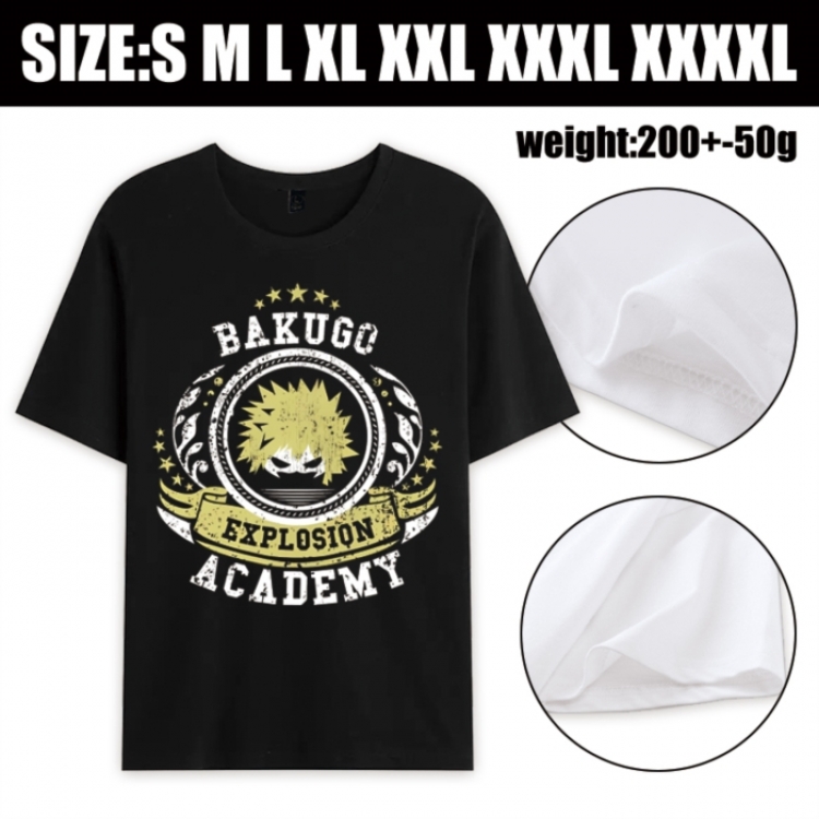 My Hero Academia Anime printed pure cotton short sleeved T-shirt from S to 4XL