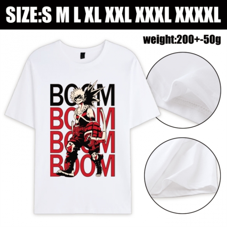 My Hero Academia Anime printed pure cotton short sleeved T-shirt from S to 4XL