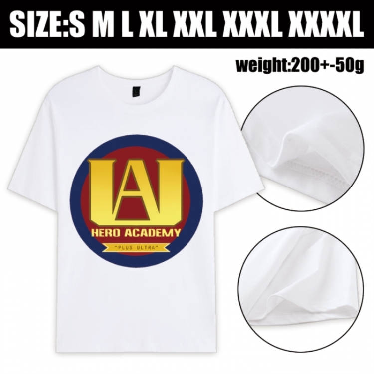 My Hero Academia Anime printed pure cotton short sleeved T-shirt from S to 4XL
