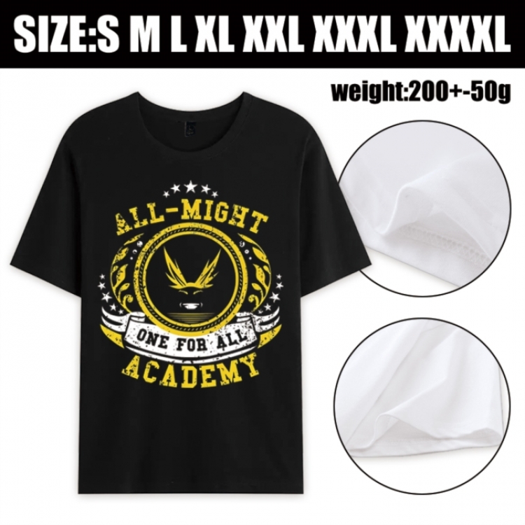 My Hero Academia Anime printed pure cotton short sleeved T-shirt from S to 4XL