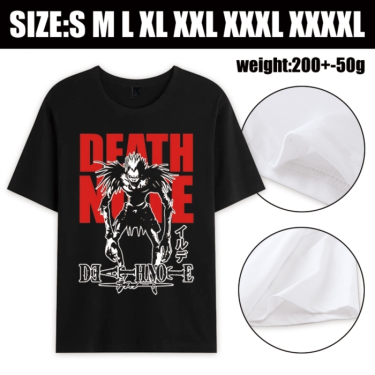 Death note Anime printed pure cotton short sleeved T-shirt from S to 4XL