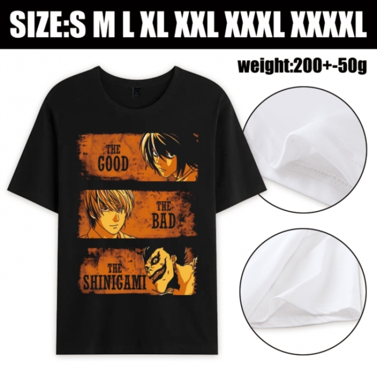 Death note Anime printed pure cotton short sleeved T-shirt from S to 4XL