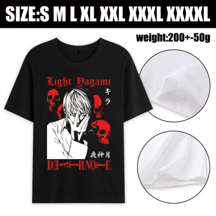 Death note Anime printed pure cotton short sleeved T-shirt from S to 4XL