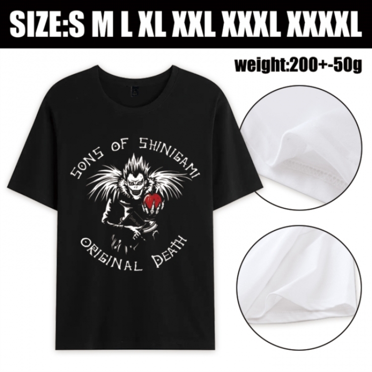 Death note Anime printed pure cotton short sleeved T-shirt from S to 4XL