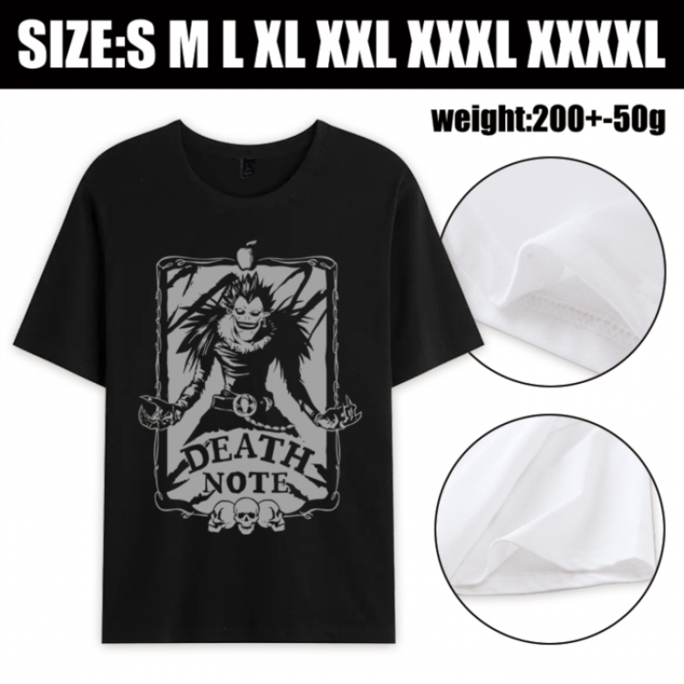 Death note Anime printed pure cotton short sleeved T-shirt from S to 4XL