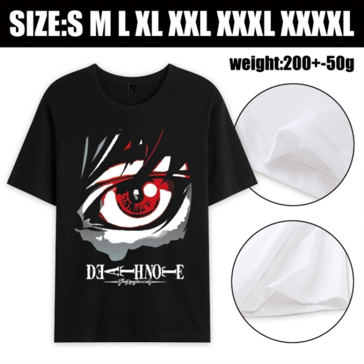 Death note Anime printed pure cotton short sleeved T-shirt from S to 4XL
