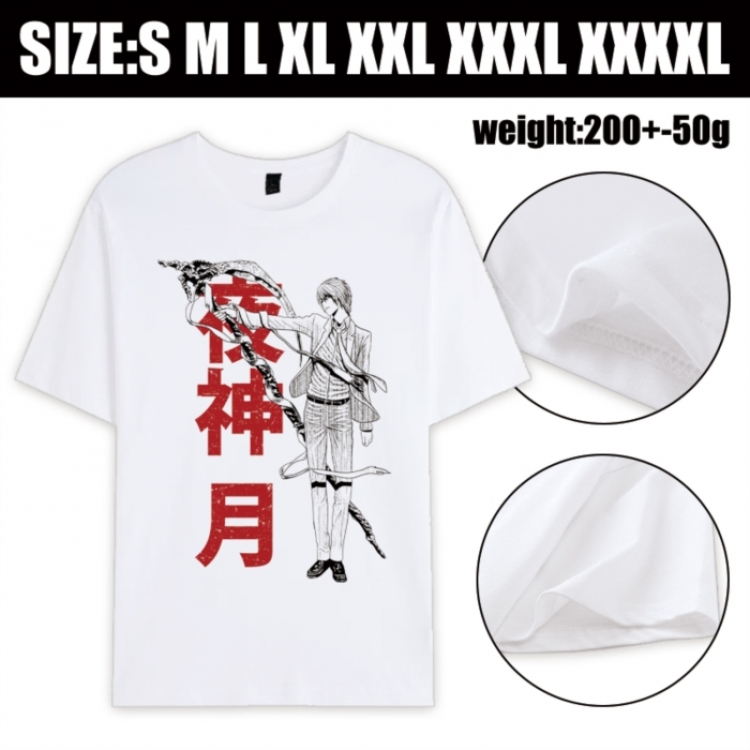 Death note Anime printed pure cotton short sleeved T-shirt from S to 4XL