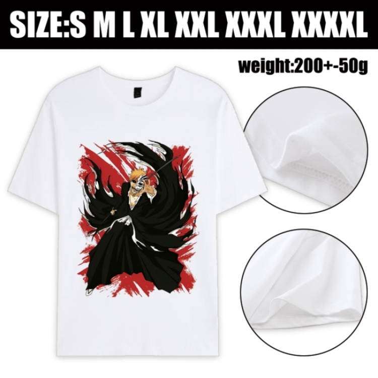 Bleach Anime printed pure cotton short sleeved T-shirt from S to 4XL