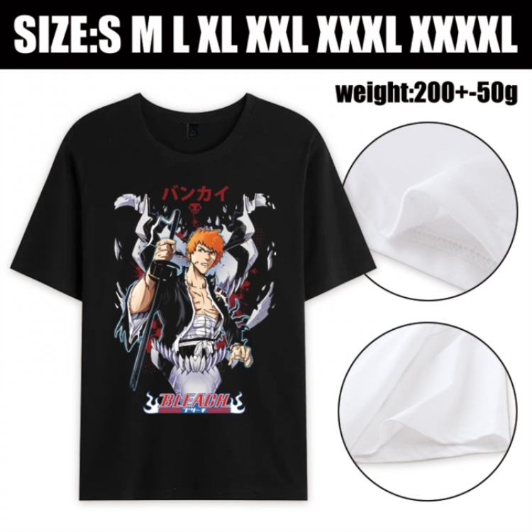 Bleach Anime printed pure cotton short sleeved T-shirt from S to 4XL