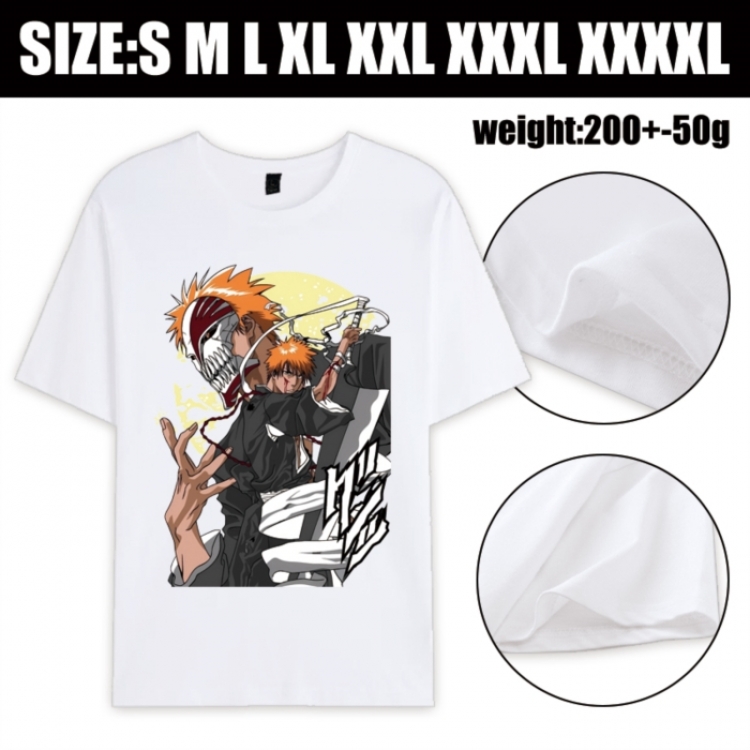 Bleach Anime printed pure cotton short sleeved T-shirt from S to 4XL