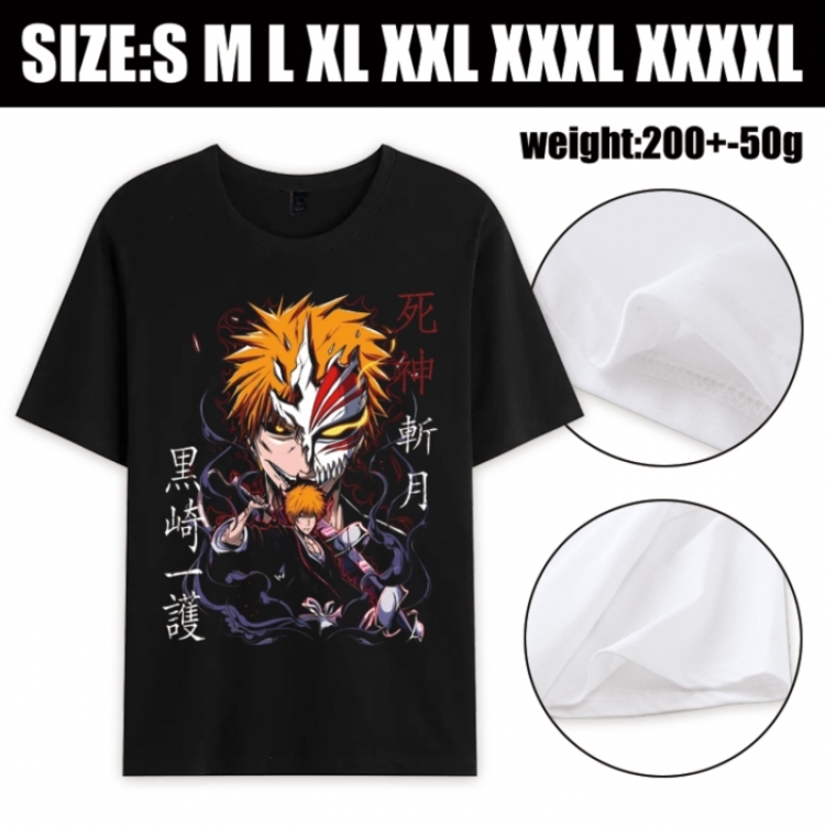 Bleach Anime printed pure cotton short sleeved T-shirt from S to 4XL
