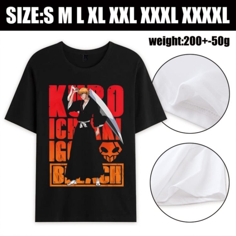 Bleach Anime printed pure cotton short sleeved T-shirt from S to 4XL