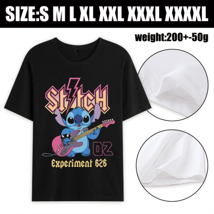 Lilo & Stitch Anime printed pure cotton short sleeved T-shirt from S to 4XL