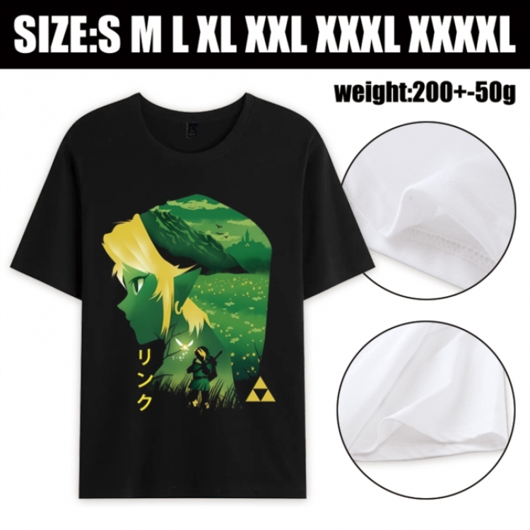 The Legend of Zelda Anime printed pure cotton short sleeved T-shirt from S to 4XL