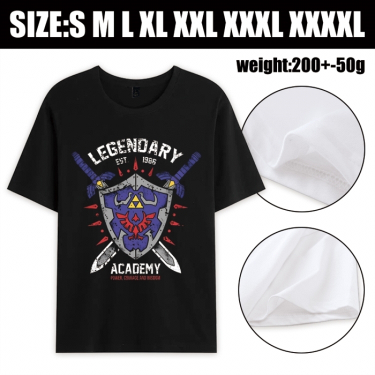 The Legend of Zelda Anime printed pure cotton short sleeved T-shirt from S to 4XL