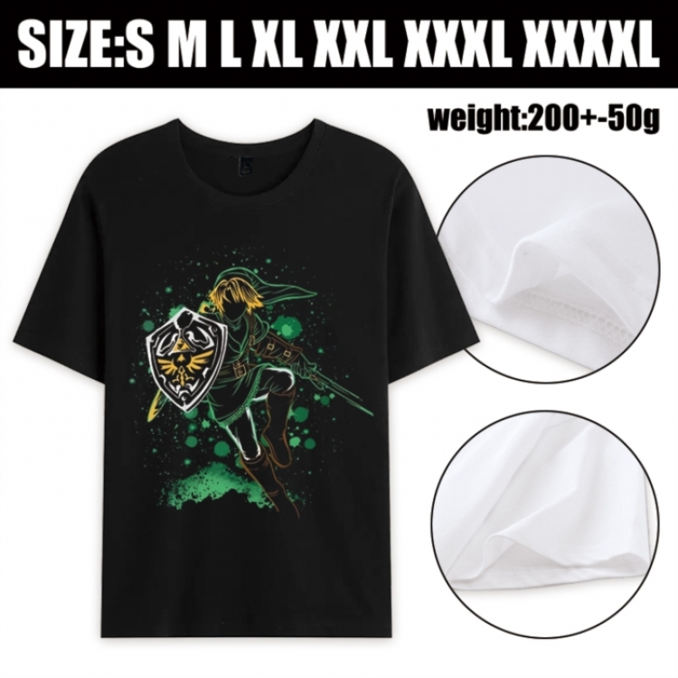 The Legend of Zelda Anime printed pure cotton short sleeved T-shirt from S to 4XL