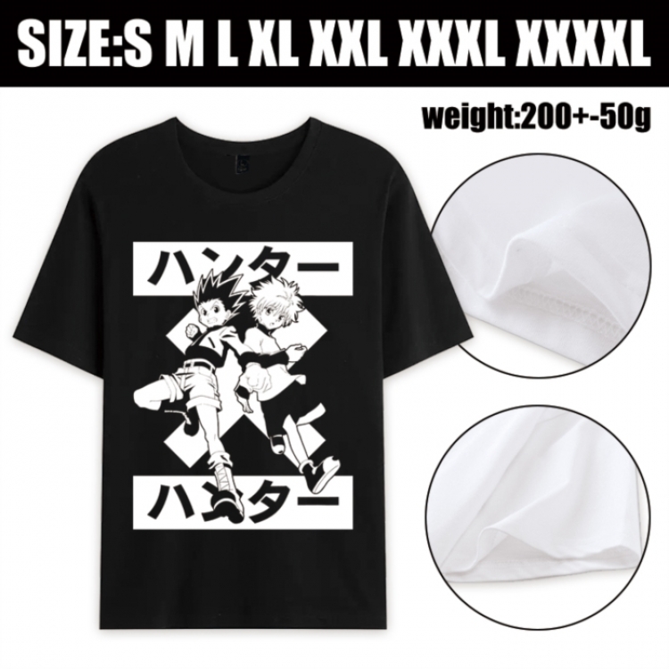 HunterXHunter Anime printed pure cotton short sleeved T-shirt from S to 4XL