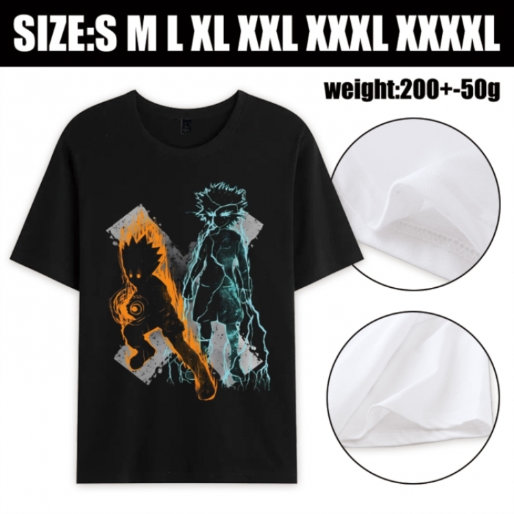 HunterXHunter Anime printed pure cotton short sleeved T-shirt from S to 4XL