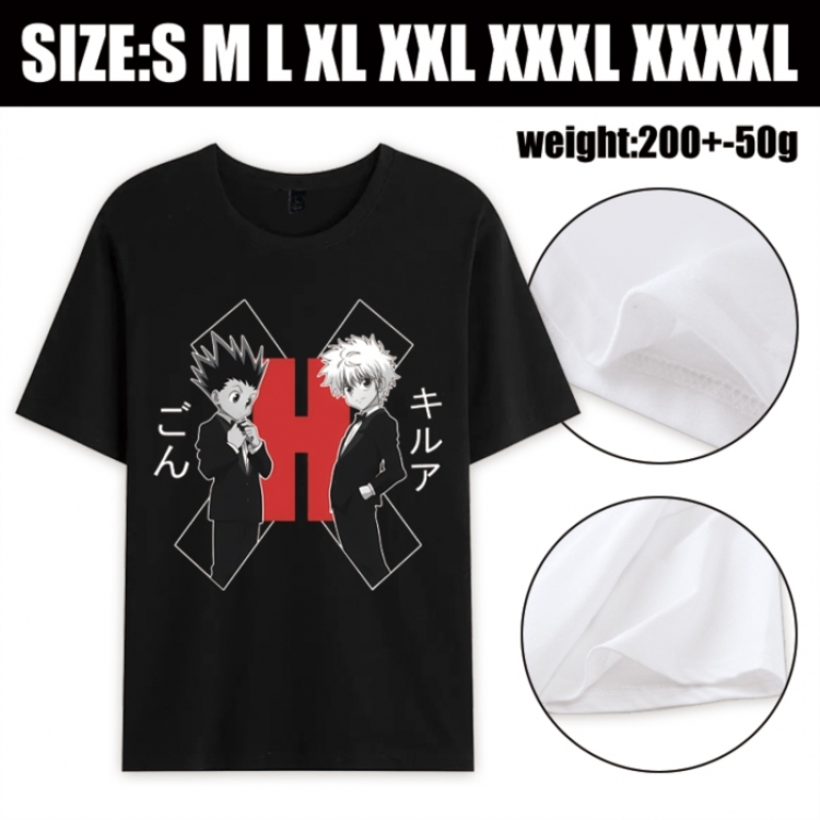 HunterXHunter Anime printed pure cotton short sleeved T-shirt from S to 4XL