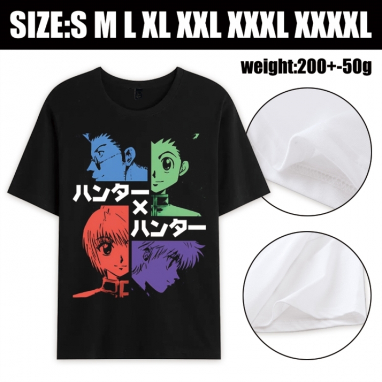 HunterXHunter Anime printed pure cotton short sleeved T-shirt from S to 4XL