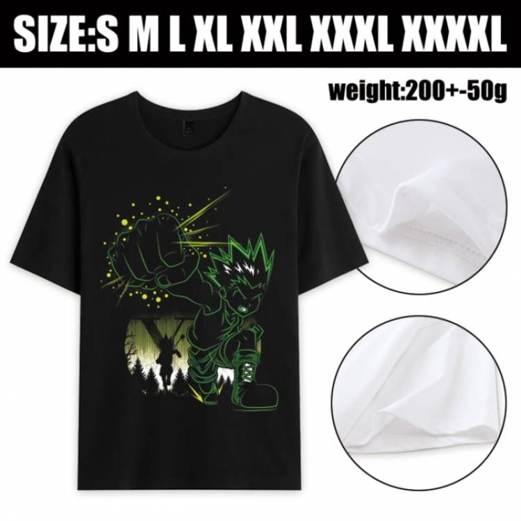 HunterXHunter Anime printed pure cotton short sleeved T-shirt from S to 4XL