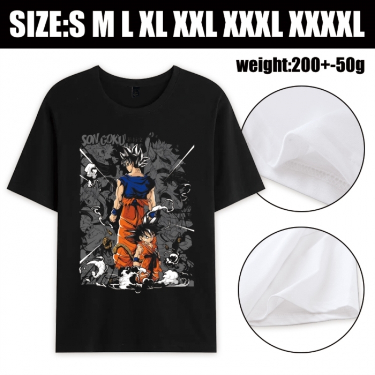 DRAGON BALL Anime printed pure cotton short sleeved T-shirt from S to 4XL