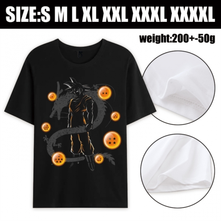 DRAGON BALL Anime printed pure cotton short sleeved T-shirt from S to 4XL