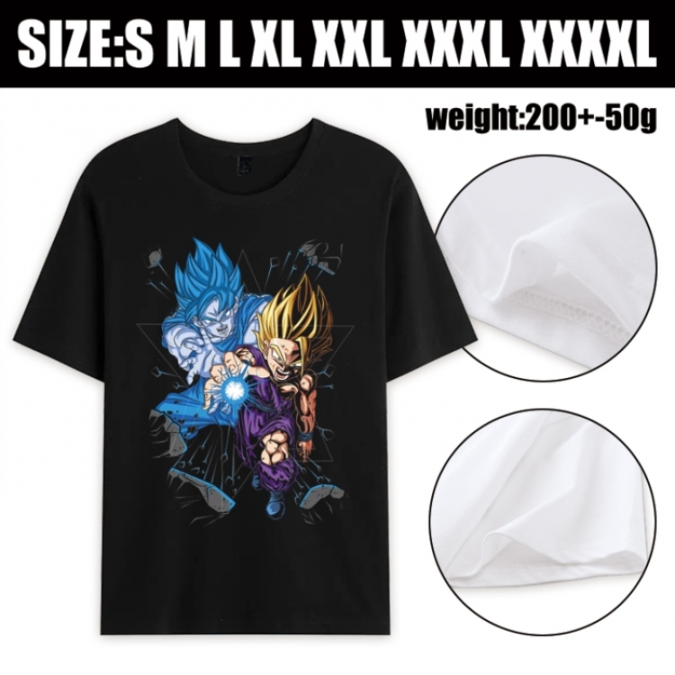 DRAGON BALL Anime printed pure cotton short sleeved T-shirt from S to 4XL