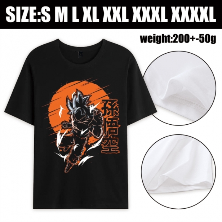 DRAGON BALL Anime printed pure cotton short sleeved T-shirt from S to 4XL
