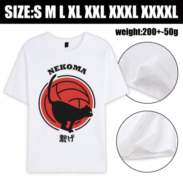 Haikyuu!! Anime printed pure cotton short sleeved T-shirt from S to 4XL