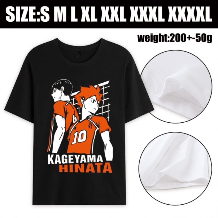 Haikyuu!! Anime printed pure cotton short sleeved T-shirt from S to 4XL