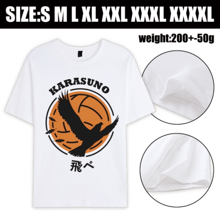 Haikyuu!! Anime printed pure cotton short sleeved T-shirt from S to 4XL