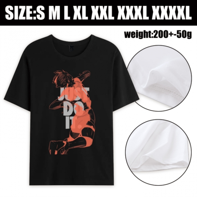 Haikyuu!! Anime printed pure cotton short sleeved T-shirt from S to 4XL