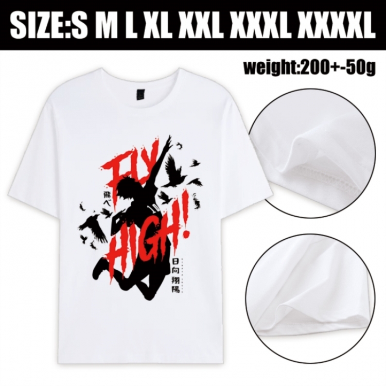 Haikyuu!! Anime printed pure cotton short sleeved T-shirt from S to 4XL