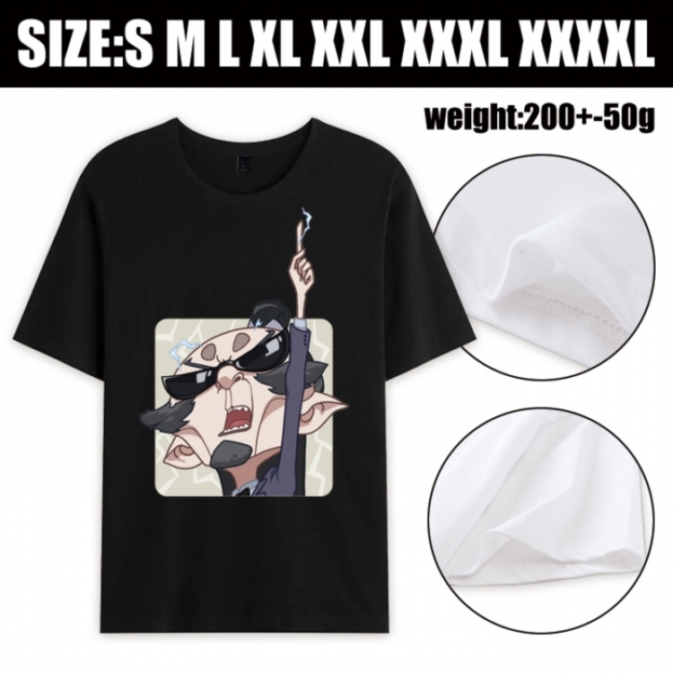 Nezha Anime printed pure cotton short sleeved T-shirt from S to 4XL