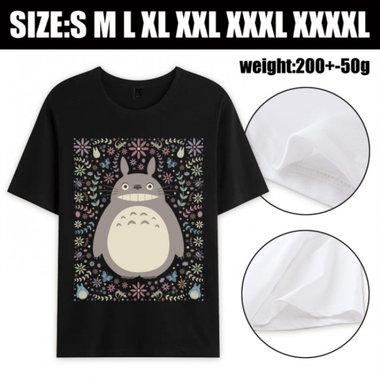 TOTORO Anime printed pure cotton short sleeved T-shirt from S to 4XL