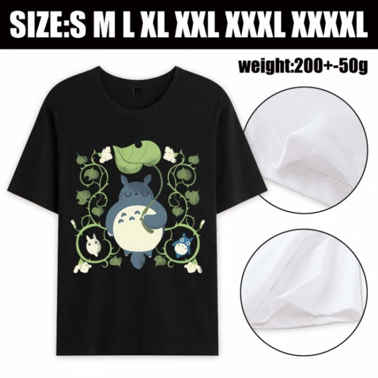 TOTORO Anime printed pure cotton short sleeved T-shirt from S to 4XL