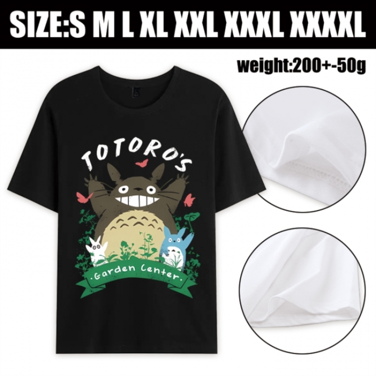 TOTORO Anime printed pure cotton short sleeved T-shirt from S to 4XL