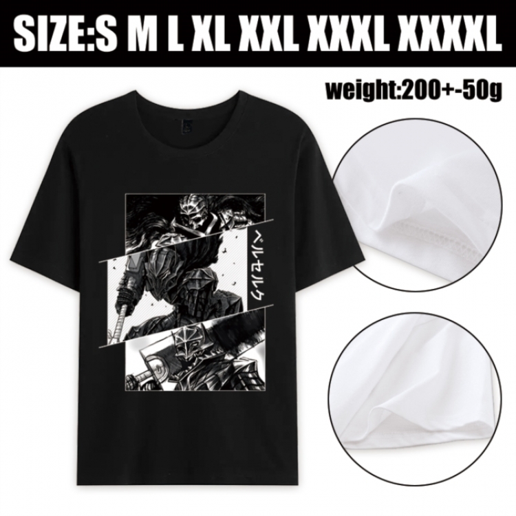 Berserk Anime printed pure cotton short sleeved T-shirt from S to 4XL